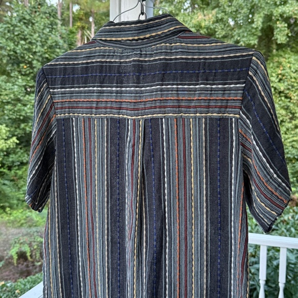 Uncle Frank Multicolor Striped Button Down Shirt Dress - S - Excellent Condition - Picture 7 of 9